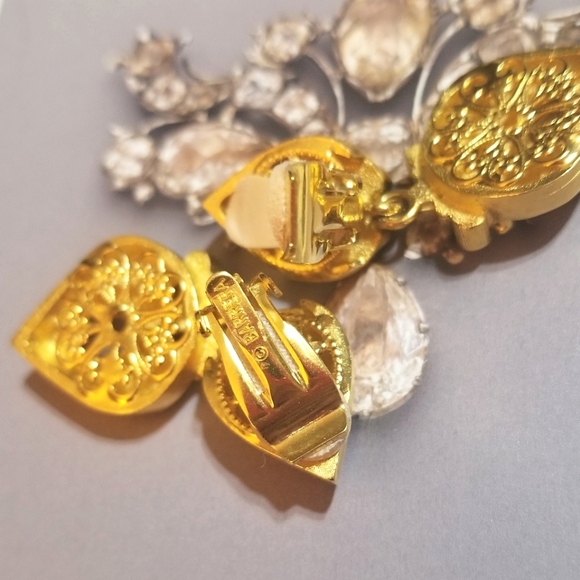 VTG Jose' & Maria Barrera Etruscan Revival Golden Earrings - Picture 5 of 8